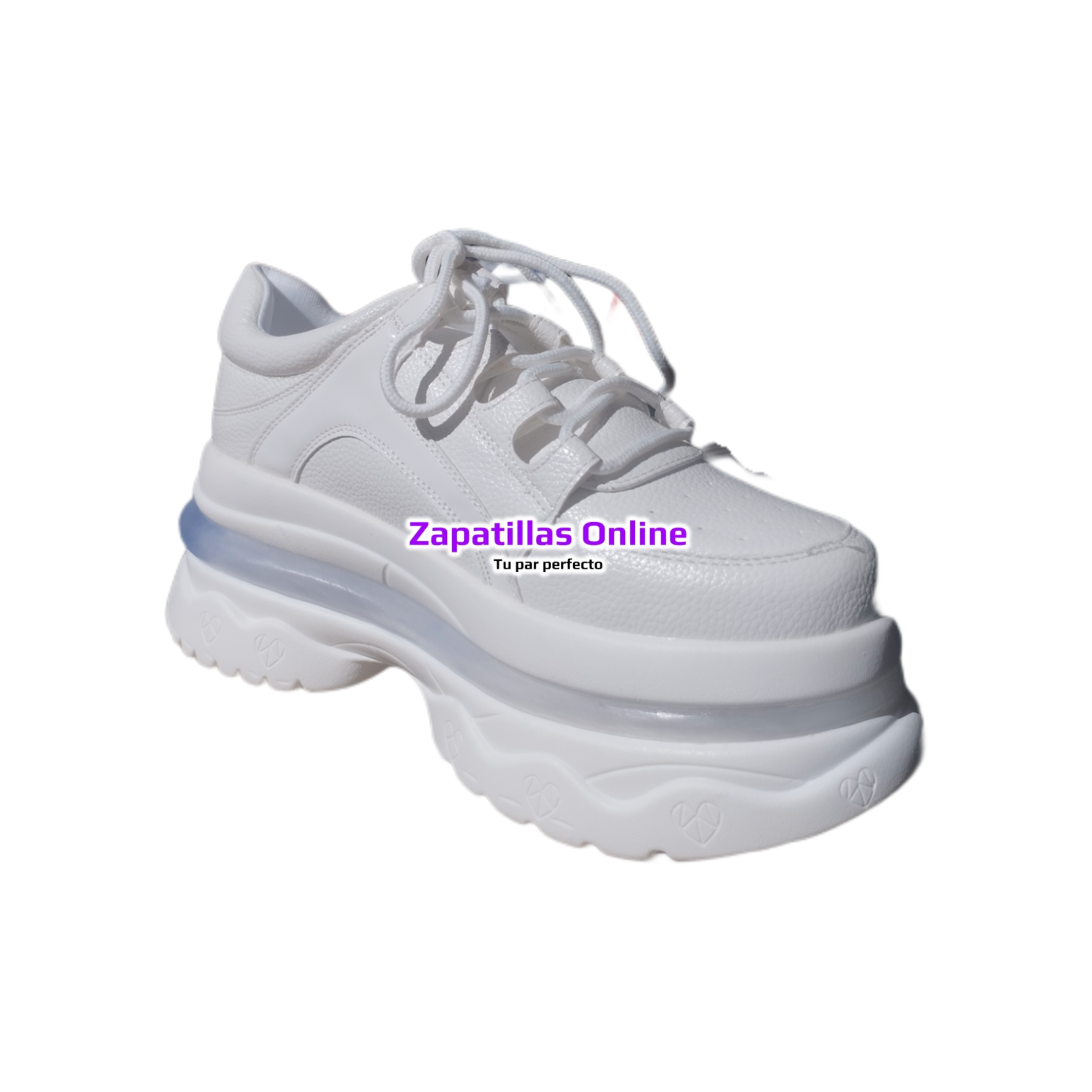 Zapatillas Blanca Plataforma Mujer